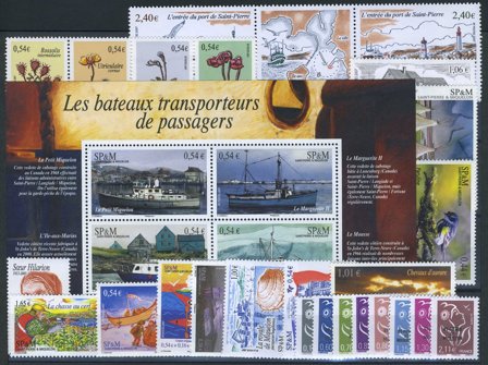 St. Pierre & Miquelon - Årgang 2007 - Postfrisk
