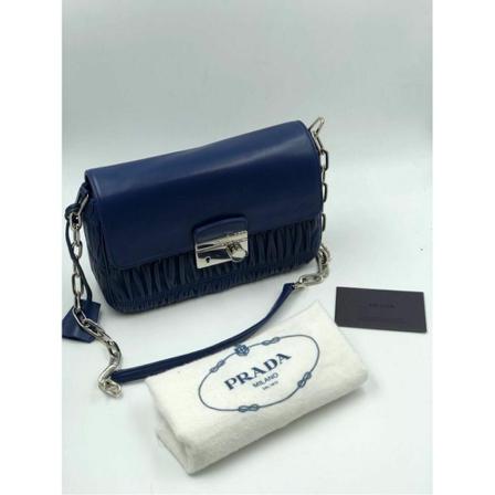 Prada, Cross Body Bags Niebieski, Kobieta, Rozmiar: ONE Size