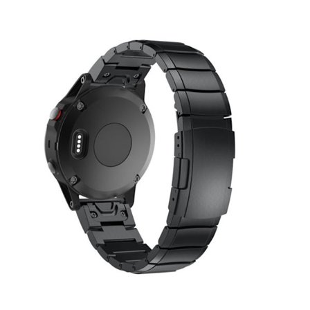 Garmin Fenix 3 / Fenix 3 HR / Fenix 5X urlänk rostfri stål - Svart