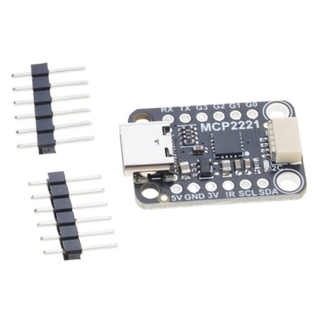 Korkean integraation MCP2221A USB-GPIO ADC -moduuli tehokkaaseen prototyyppisuunnitteluun parantaa laitteen ohjausta Breakout-levy