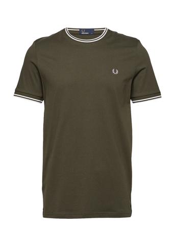 Twin Tipped T-Shirt T-shirts Short-sleeved Grön Fred Perry