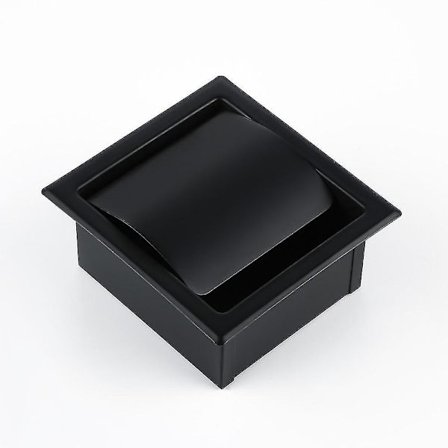 Modern Väggmonterad Toalettpappershållare i Matt Svart