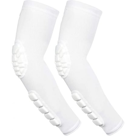 2PCS Polstret Albueskjerm Underarmshylser Kompresjonsarm Beskyttende Støtte(M)