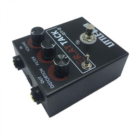 Rat Tack Bass Guitar Distortion Effector Effect Fuzz Pedal för elgitarrer Tillbehör till delar