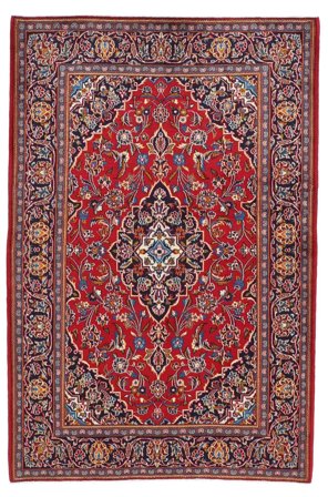 Medallion Small Keshan Fine Rug 143X210 Wool