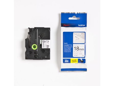BROTHER Tape TZESE4 18mm svart på vit - Lyreco - Kontorsmaskiner - Märkmaskiner och tape - Tape - Brother TZ