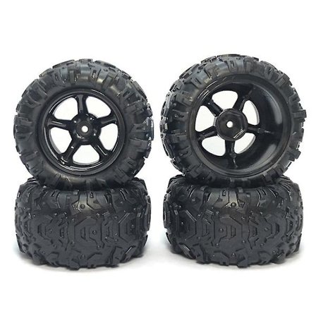 4 stk. Dekk Hjul Px9300-21 For Pxtoys Enoze 9300 9302 9300e 9302e 9303e 9304e 1/18 Rc Bil Reservedel HEZ