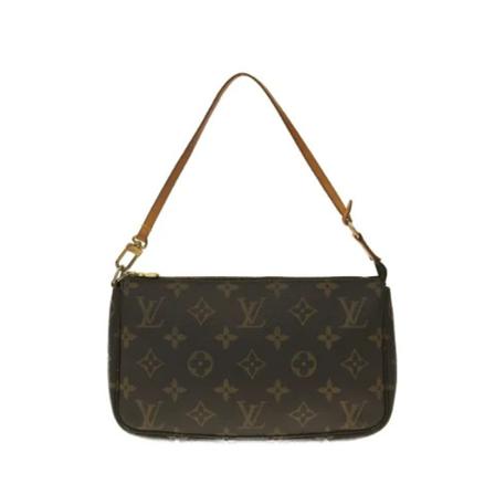 Louis Vuitton Vintage, Pre-owned Pochette Accessoires Monogram Bag Bruin, Dames, Maat:ONE Size,Canvas