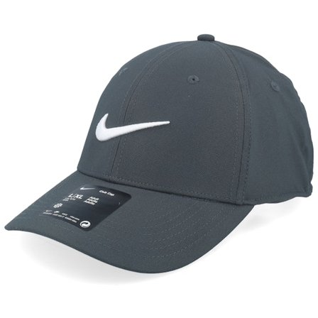 Nike - Grijs adjustable Cap - Dri-fit Club Cap Dark Smoke Grey/White Adjustable @ Hatstore