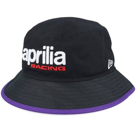 New Era - Motor - Black - bucket - Hat - Aprilia Seasonal Tapered Black Bucket - Hatstore