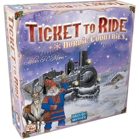 Days of Wonder | Ticket to Ride Pohjoismaat Lautapeli | Ikä 8+ | 2–3 pelaajalle | Keskimääräinen peliaika 30–60 minuuttia -FD-