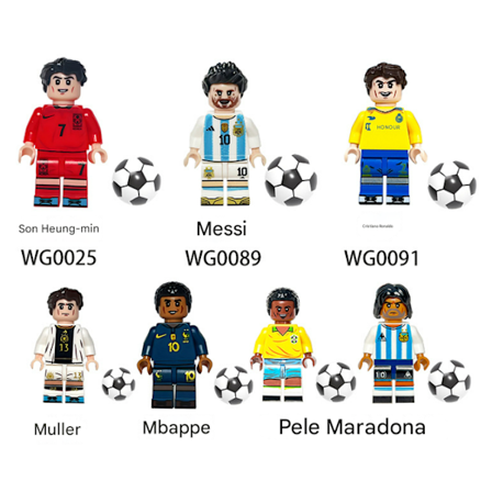 7 stk. VM Fodbold Drenge Byggeklodser Legetøj, Julegave, Send stadion base