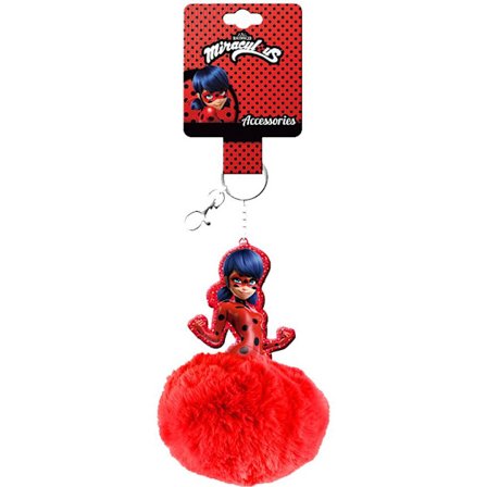 Miraculous ladybug kimalteleva avainnauha plyyshipallolla