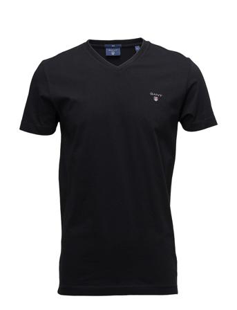 Original Slim V-Neck T-Shirt T-shirts Short-sleeved Musta GANT