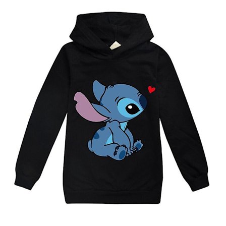 Børn Drenge Piger Lilo og Stitch Hættetrøjer Pullover Toppe Langærmet Hættetrøje Gave
