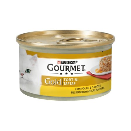 Purina Gourmet Gold Tortini Con Pollo E Carote Per Gatti Lattina