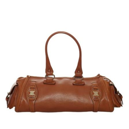 Celine Vintage, Pre-owned Leather Handbag Bruin, Dames, Maat:ONE Size