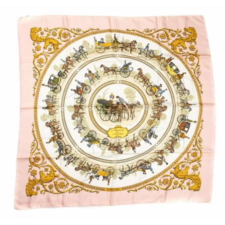 Hermès Vintage Pre-owned Halstørklæde Pink, Dame Vintage Accessories, Størrelse: ONE Size