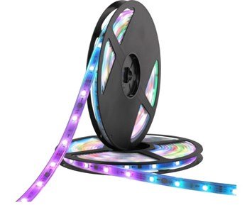 Deltaco Smart Outdoor LED-strip, RGB, 2x5m - 2 x 5 meter smart utomhus LED-slinga med RGB-färger