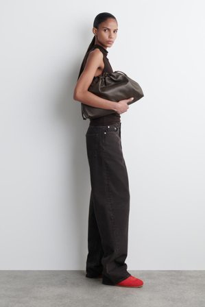 COS Femme Baskets Minimalistes En Cuir in Rouge