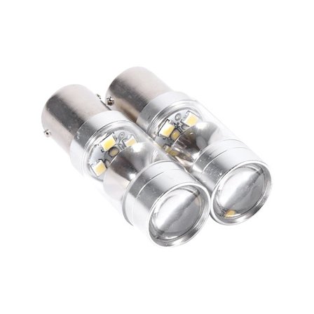 2 stk. 1156 BA15S S25 Højtydende LED Blinklyslampe til 11-15 Volkswagen Jetta Hvid