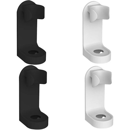 4 stk. tandbørsteholder vægmonteret selvklæbende elektrisk tandbørste