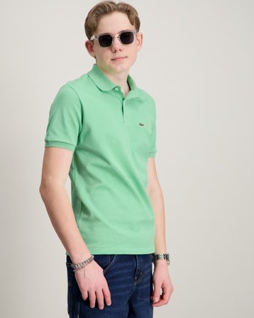 Lacoste CHEMISE COL BORD-COTES MA Vihreä Pikee/Rugbypaidat Pojat - Kids Brand Store