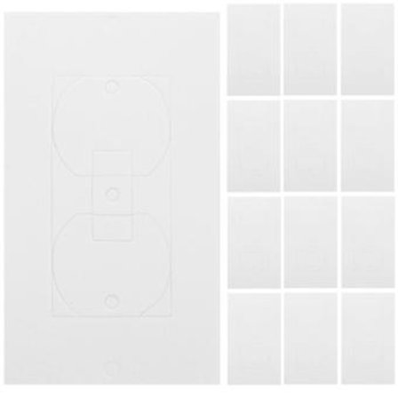 50 stk. Isolasjonsputer for stikkontakter, isolasjonsgasket for veggplater, erstatningsforseglinger for stikkontakter