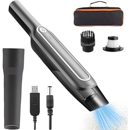 50000Pa Bærbar Ledningsfri Håndholdt Støvsuger - 5000mAh Genopladelig, Mini Bord Bil Støvsuger - Køkken, Bil, Sofa, Kæledyr