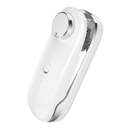 Mini Foliosulkija 2 in 1 pussinsulkija leikkurilla - Kannettava mini sulkemiskone pusseille ja muovikalvolle - USB ladattava ja kannettava (valkoinen)