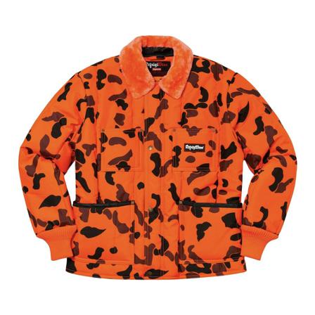 Supreme, Down Jackets Oranje, Heren, Maat:M