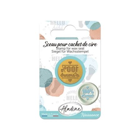 Wax seal stamp - 100% rakkaudesta - Korttitekniikka - Luovat harrastukset - Aladine