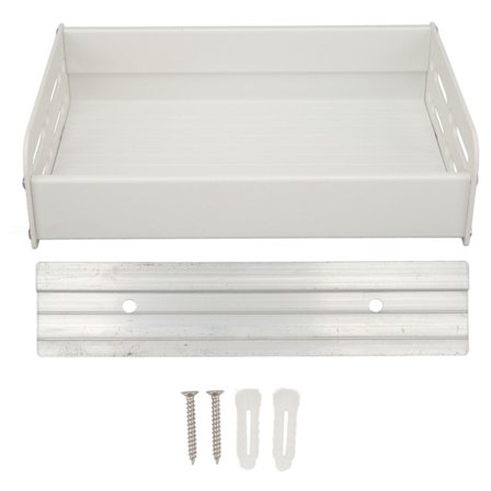 Veggmontert krydderhylle i nordisk stil, stor kapasitet, plassbesparende, sterk bæreevne, kjøkkenkrydderarrangør for kjøkken, hvit