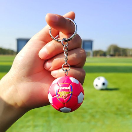 PVC-avainketju mini-jalkapallolla, Saksa 2024 Euroopan cup -seuralogo lippu Manchester City Real Madrid-FS-