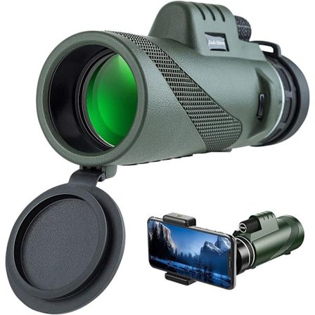 Högdefinitions Monokulärt Teleskop med Smartphonehållare och Dubbel