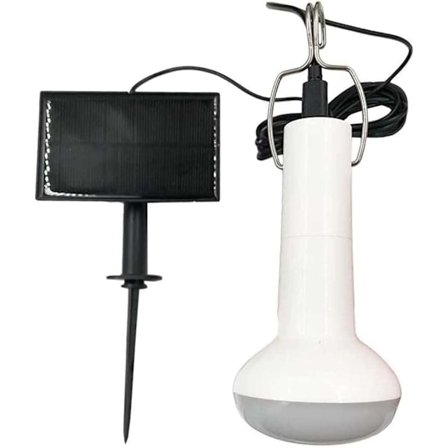 Solcelled Hengekyllingbur med Solcelledrevet LED-lys for Camping, Fotturer, Kyllingbur, Skur
