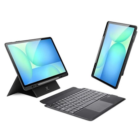 DUX DUCIS Magnetiskt Avtagbart PU Läder Tablet Fodral Kompatibelt med Samsung Galaxy Tab S10 FE+ Bluetooth Tangentbord