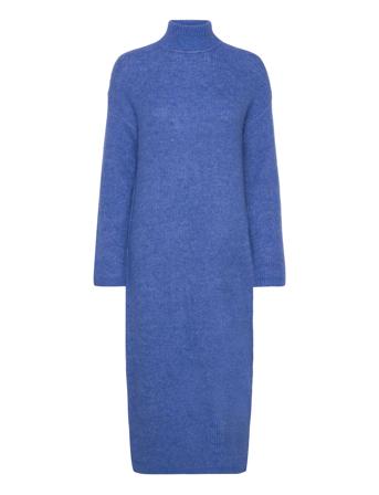 Slfmaline Ls Knit Dress High Neck Noos Selected Femme Blue