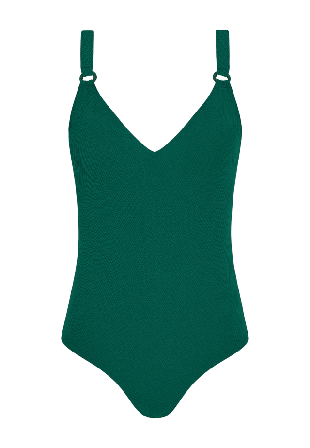 FEMILET Navarino Wirefree covering t-shirt swimsuit Badshorts Dam Grön 40