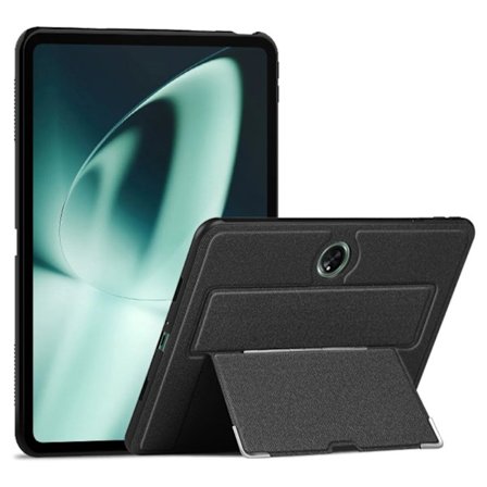 SKALO OnePlus Pad PU-læderetui med stativ - Sort