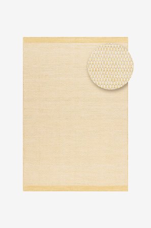 KM Home - Uldtæppe Gotti - Gul - Uldtæpper - 300X400 - Fra Homeroom