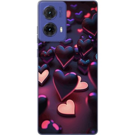 Kompatibelt Mobilskal till Motorola Motorola Moto G85 Midnattshjärtan