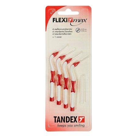 Tandex Flexi Max Mellemrumsbørste Ruby, Medicin & Pleje, Mund & Tandpleje, Tandstikker