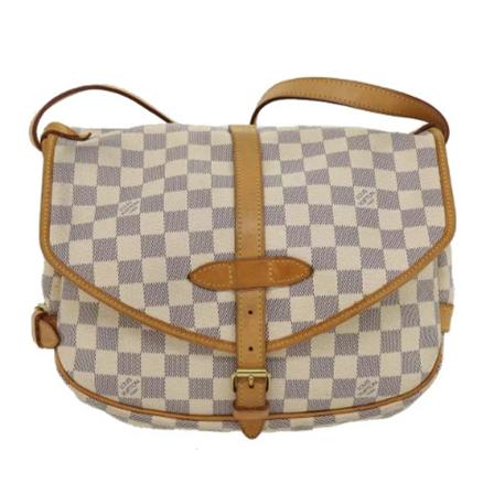 Louis Vuitton Vintage Pre-ownedCanvaslouis-vuitton-bags Hvid, Dame Vintage Tasker, Størrelse: ONE Size