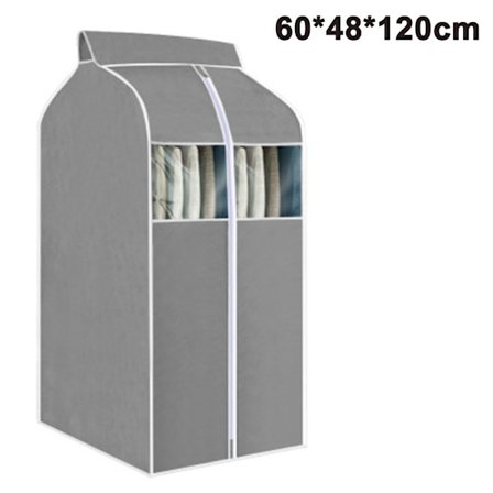 Hengende Klespose Klespose Organizer Oppbevaring med Klare PVC-vinduer Klesstativ Trekk Støvtett Klesbeskyttelse for Dresser Jakker Kjoler