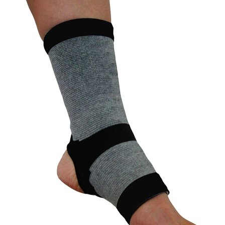 Bamboo Pro Ankelbind Selvvarmende Grå S, Medicin & Pleje, Støttebind, Ankelstøtte