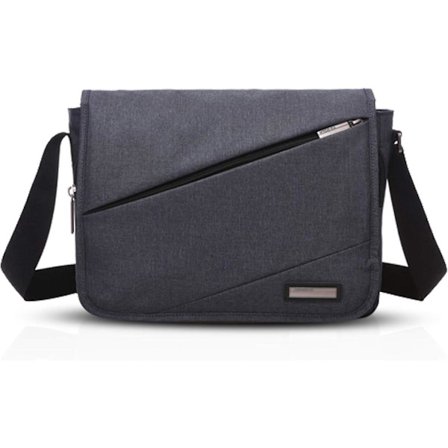 Unisex Olkalaukku Olkalaukut 14 tuuman kannettavan tietokoneen olkalaukku miehille/naisille Messenger-laukku Urheilu Työlaukku Koululaukku, musta