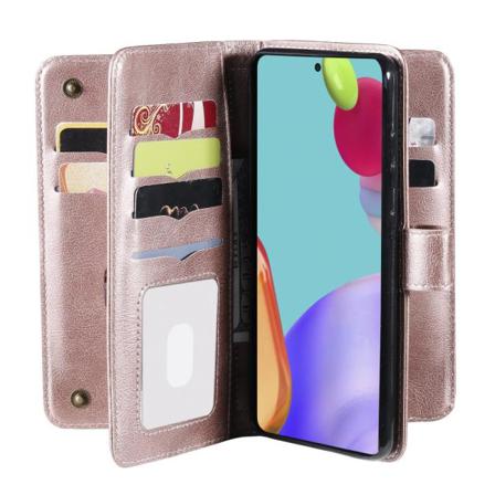 Skalo Samsung A52/a52s 10-fack Plånboksfodral - Roséguld Rosa Guld