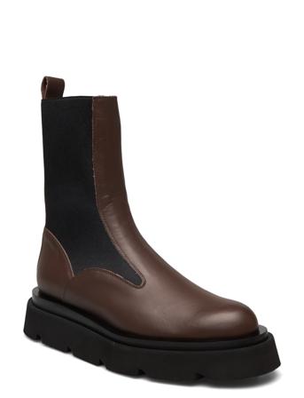 Moncalieri Chocolate Vacchetta Shoes Chelsea Boots Brun ATP Atelier