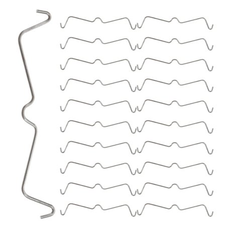 100 kpl Ruostumattomasta Teräksestä Valmistettuja Koukku Lukkoja, Koukkujen Kiinnitys Klipsit, Pegboard Koukku Klipsit